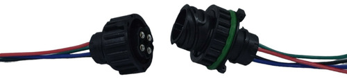 Enchufe Conector Macho Y Hembra De 4 Pin Para Camión Y Auto