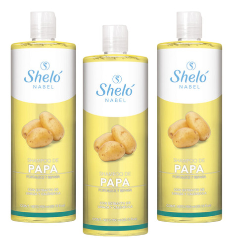 Shampoo De Papa Shelo Nabel® 950ml. 3 Piezas