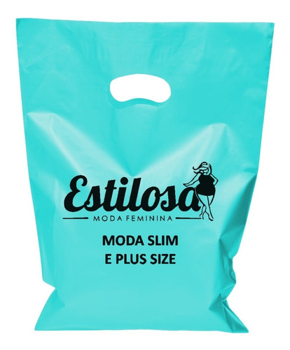 Sacola Personalizada 30x40 250unid Esp 012 Grossa Pra Lojas