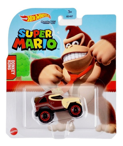Donkey Kong- Carros com personagens de Super Mario Bros Hot Wheels