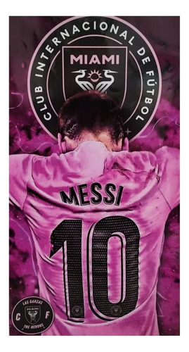 Vinilo Adhesivo Decorativo Lionel Messi Miami 