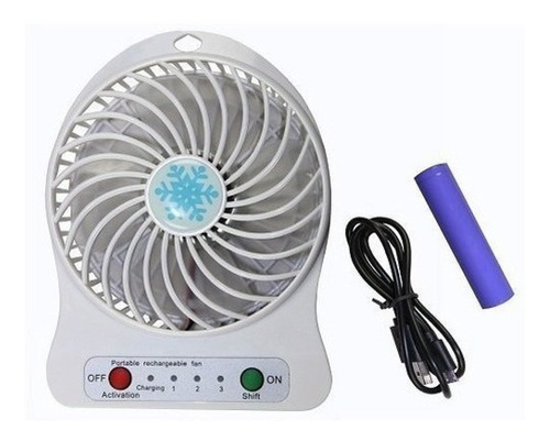 Mini Ventilador Portatil Bateria Recargable 3 Velocidades