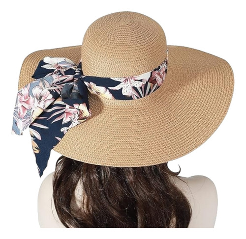 Sombrero De Verano/playa Para Mujer Flexible Plegable