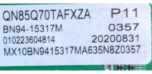 Kit Samsung Bn94-15317m Bn44-01065a Qn85q70tafxza Aa01 (Usado)