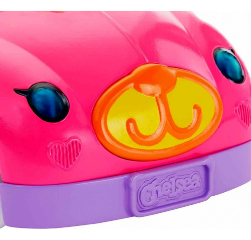 Conjunto Veículo Carro Carrinho Da Boneca Menina Loira Chelsea Com Acessório Mini Boneco Ursinho Urso De Pelúcia - Irmã Da Barbie - Mattel Brinquedos
