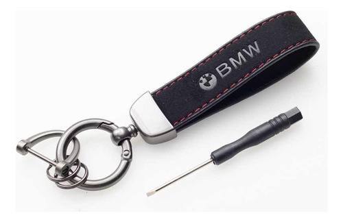 Llavero De Gamuza Cuero Calidad Premium Para Vehiculos Bmw