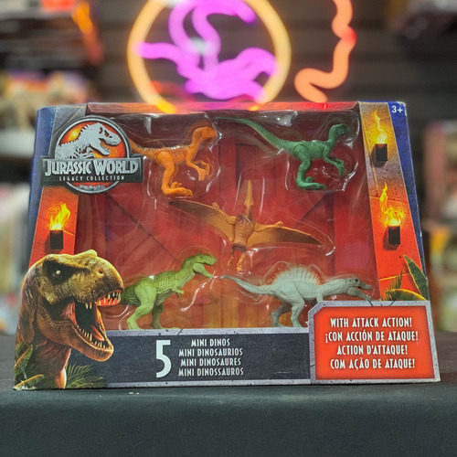 Jurassic World Mini Dinos 5 Pack Jurassic Park 3  Mattel