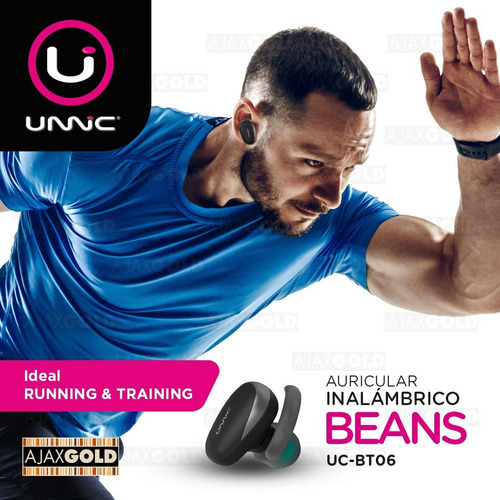 Auricular Inalámbrico Bluetooth Unnic 5.1 Inear Tactil Negro
