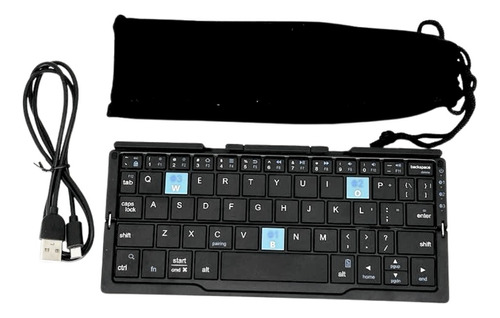 Mini Teclado Bluetooth Plegable Con Soporte Magnético