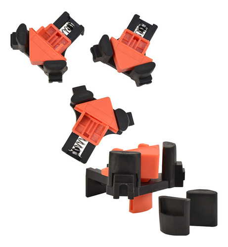 Kit 4 Braçadeira Sargento Angular 90º Marceneiro