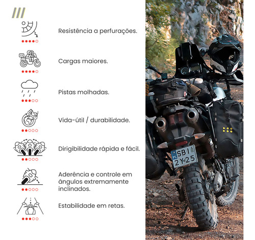 Pneu Dianteiro 120/70 B19 Mitas Enduro Trail Xt+ (e-09) 60 T