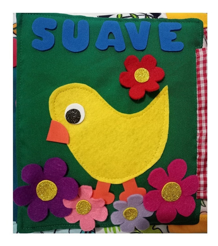 Quiet Book Libro Sensorial (2 Libros)texturas Y Motricidad F