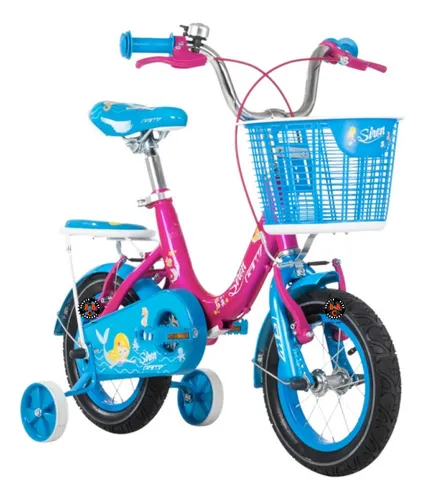 Bicicleta para niñas rin 12 gw fairy 2 a 5 años Azul M GW