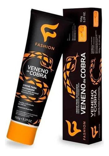 Creme Para Massagem Veneno De Cobra Fashion 150 G