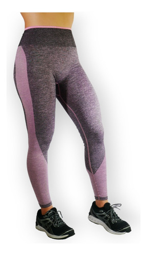 Calzas Deportivas Mujer Pink Leggings Gym Violet