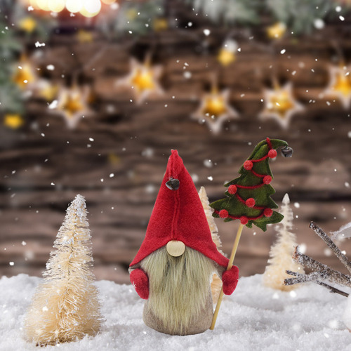 Disfraz Navideño Para Muñeco Sin Rostro, Viejo Del Bosque, G