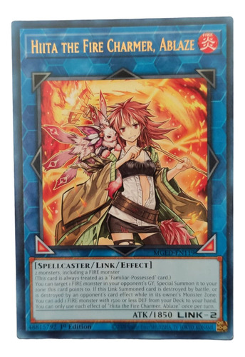 Carta Anime Yugioh Hiita The Fire Charmer Ablaze Konami