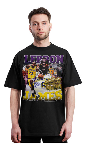 Lebron James - Basquetbol - Lakers - Collage - Polera