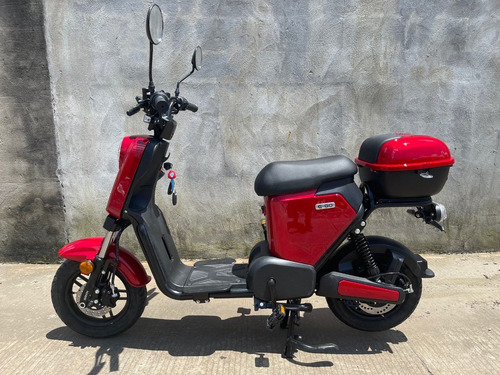 Imagen 5 de 5 de Motocicleta Electrica Jia E-go Autonomia 70km 50km/h Roja