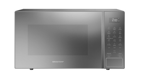 Micro-ondas 32 L Com Menu Gourmet Bms46ar Cinza Brastemp 110V