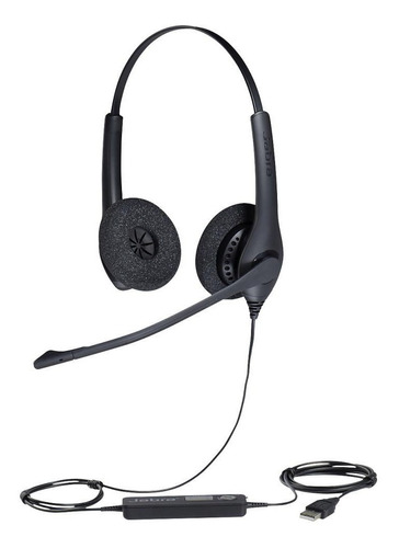 Imagen 1 de 3 de Diadema Jabra 1500 Duo Qd Auriculares Cable Negro