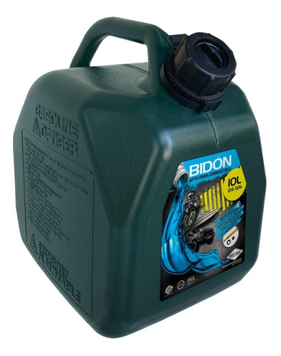  Bidon Combustible 10 Lts- Auto -moto-lancha -verde Militar