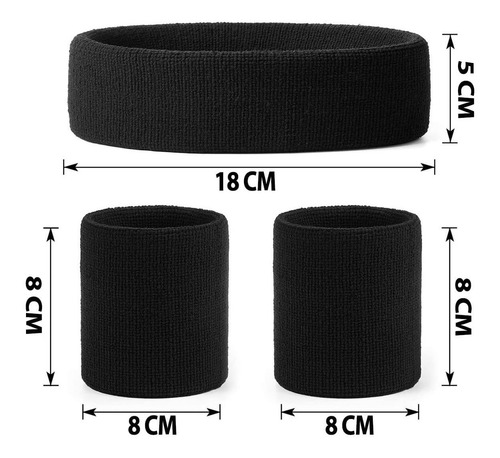 Bandas Elasticas Para Cabello Y Muñequeras Crossfit Tela Gym