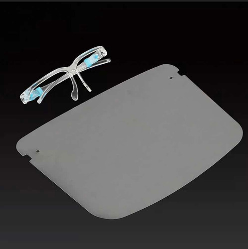 Imagen 7 de 12 de Protector Facial Careta Montura Lentes Anti Niebla Y Spray