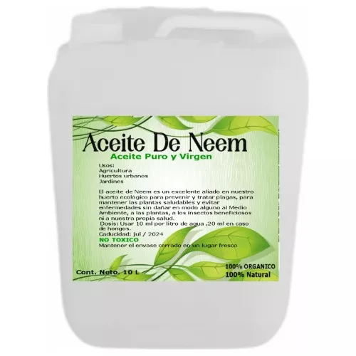 Aceite de Neem Puro 100% Orgánico para plantas, prensando en