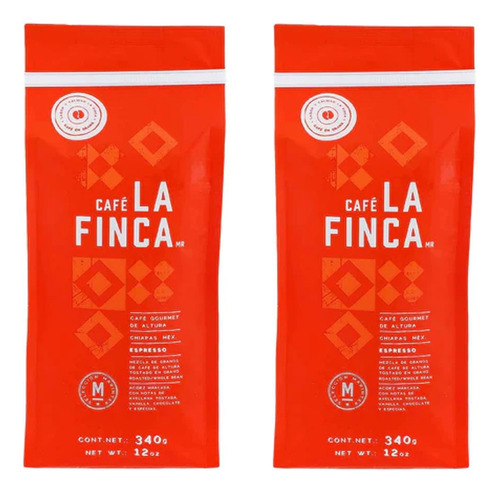 Café - La Finca Espresso En Grano 2 Piezas C/u  340 Gr