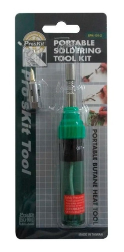 Imagen 2 de 3 de Soldador De Estaño A Gas Butano Proskit 8pk-101-2 Compacto