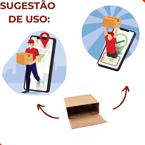 Kit Com 10 Caixas De Papelão Montável Para Livros 26x19x03