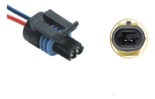 Plug Conector Chicote Sensor Temperatura Água Corsa 1.6 1.8