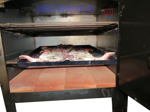 Imagen 2 de 4 de Horno Chapa Reforzada A Carbon O Leña 3 Niveles De Coccion