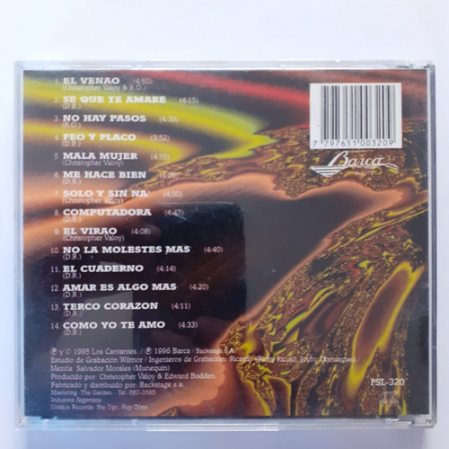 Cd Original - Los Cantantes (el Venao) (Usado)