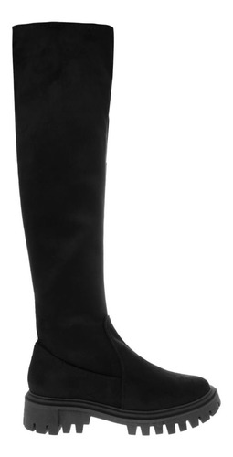 Bota Color Negro Con Textura Suave  D15440037501