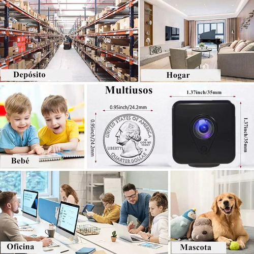Yz Nuevo Mini Camara Espia 1080p Wifi Con Bateria Recargabl