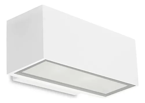 Pack X 3 Luminaria Aplique Exterior Bidireccional E27 Unilux Estructura Blanco