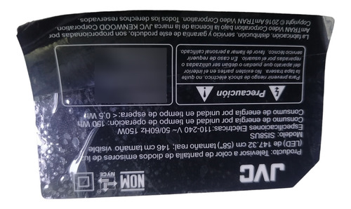 Tarjeta T-con Para Tv Jvc Si58us (Usado)