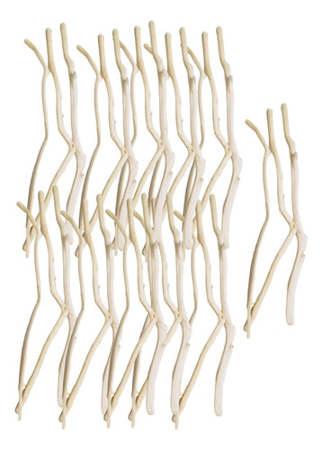 Juego De Palos De Madera Rústica 250g Piezas De Madera 15cm