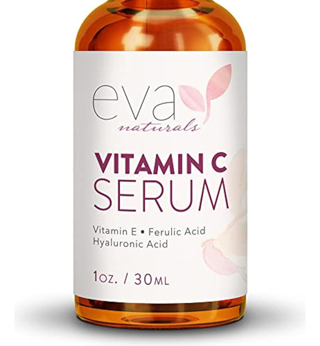 Eva Naturals 20% Vitamin C Serum For Face, 1 Oz