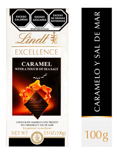 Chocolate Lindt Excellence Caramel and Salt 100g