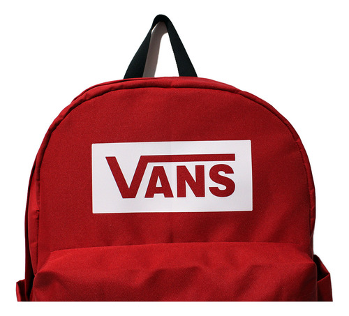 Mochila Vans Old Skool Boxed Vn0a7sch0p Color Rojo 22l Diseño De La Tela Lisa