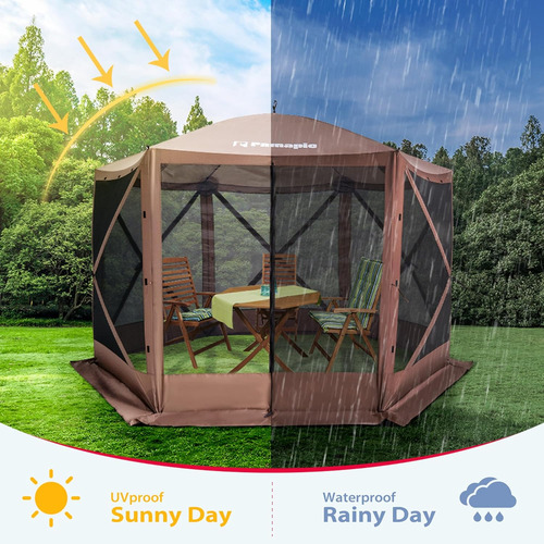 Pamapic 12 X 12 Pies Camping Portable Pop-up Gazebo, Carpa D