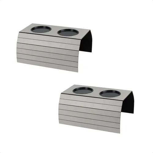 comprar Kit 2 Uni Esteira Porta Copos Suporte Braço Sofá Mdf Cinza