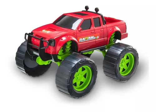 Caminhonete Roda Livre - Rattam 4x4 - Off Road - Vermelho - Usual Brinquedos