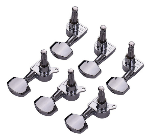 N 6pcs 3l3r Clavijas De Afinación De Guitarra Cerradas