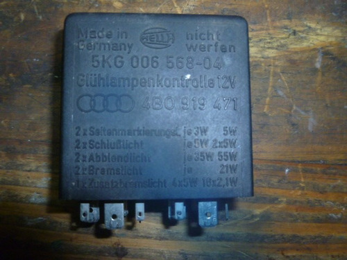 Vendo Relay De Audi A6, Año 2001,(387), # 5kg 006 568-04