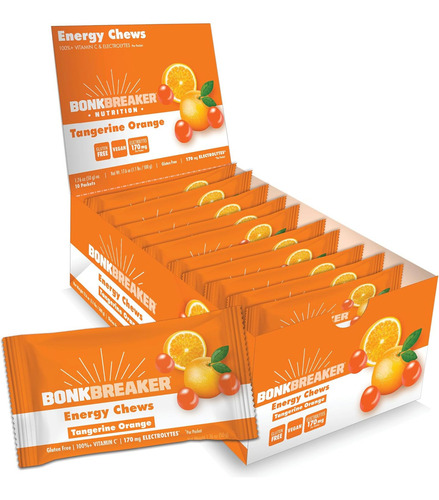 Bonkbreaker Nutrition Gomitas Energéticas Vit C 10 Pzs Sabor Naranja/mandarina
