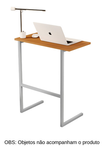 Mesa Para Notebook Thor Multifuncional Nature Base Cinza